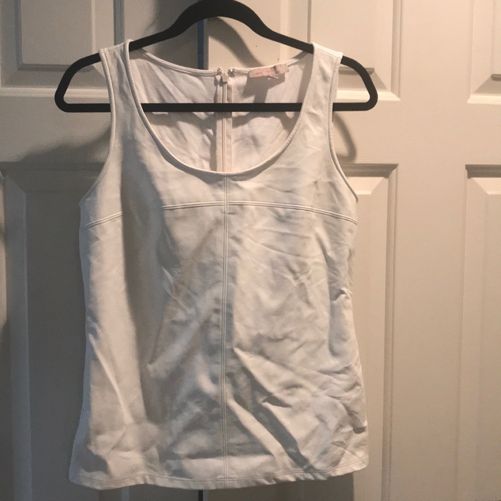 PLEATHER TANK TOP